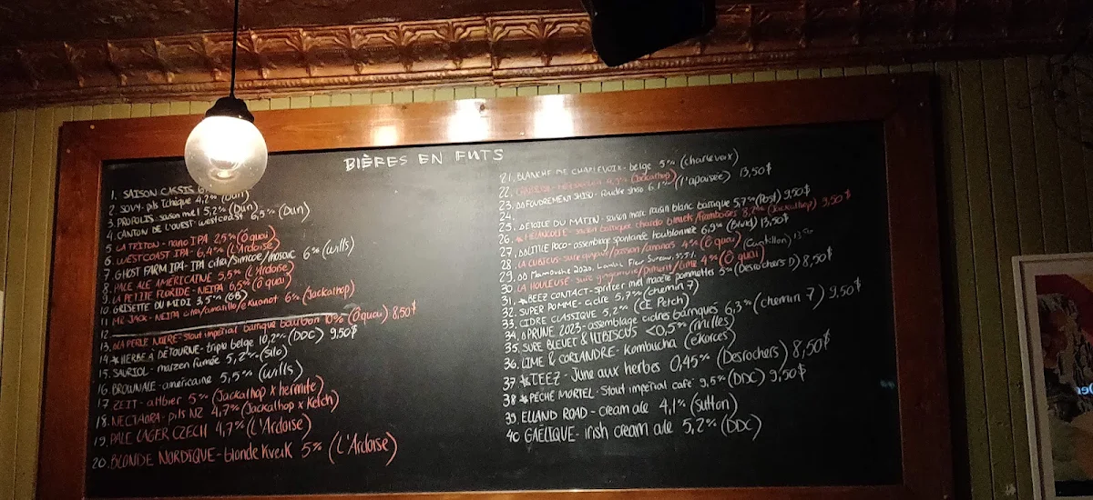 Menu, Vices & Versa