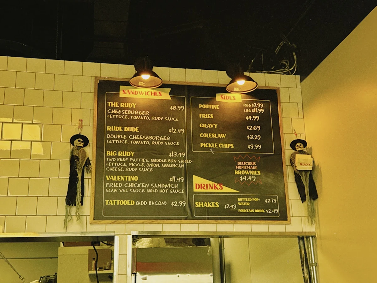 Menu, RUDY