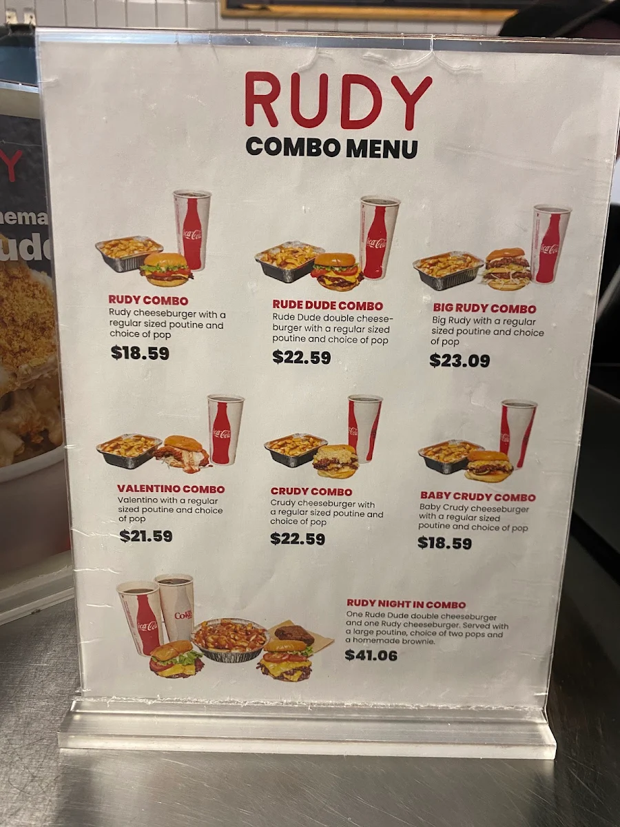 Menu, RUDY