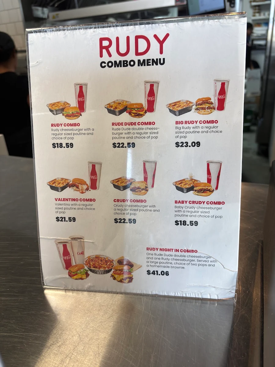 Menu, RUDY