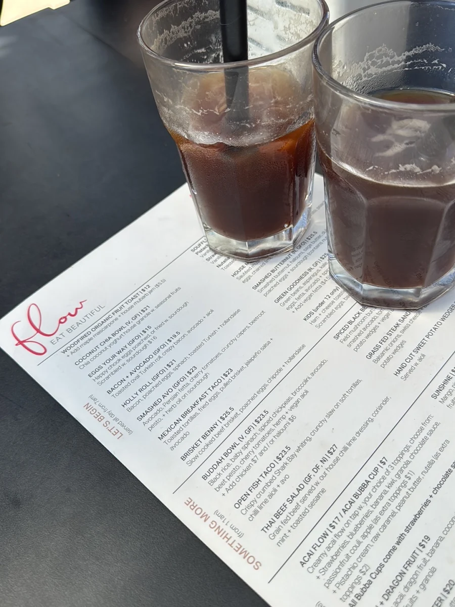 Menu, Flowvitality
