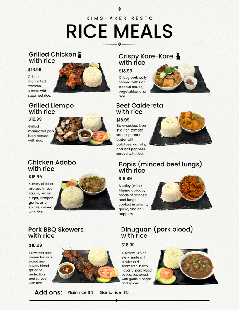 Menu photo 1