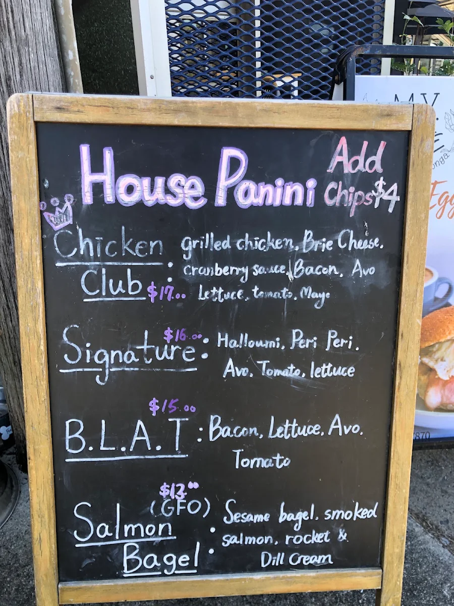 Menu, M.Y. Roasting Cafe