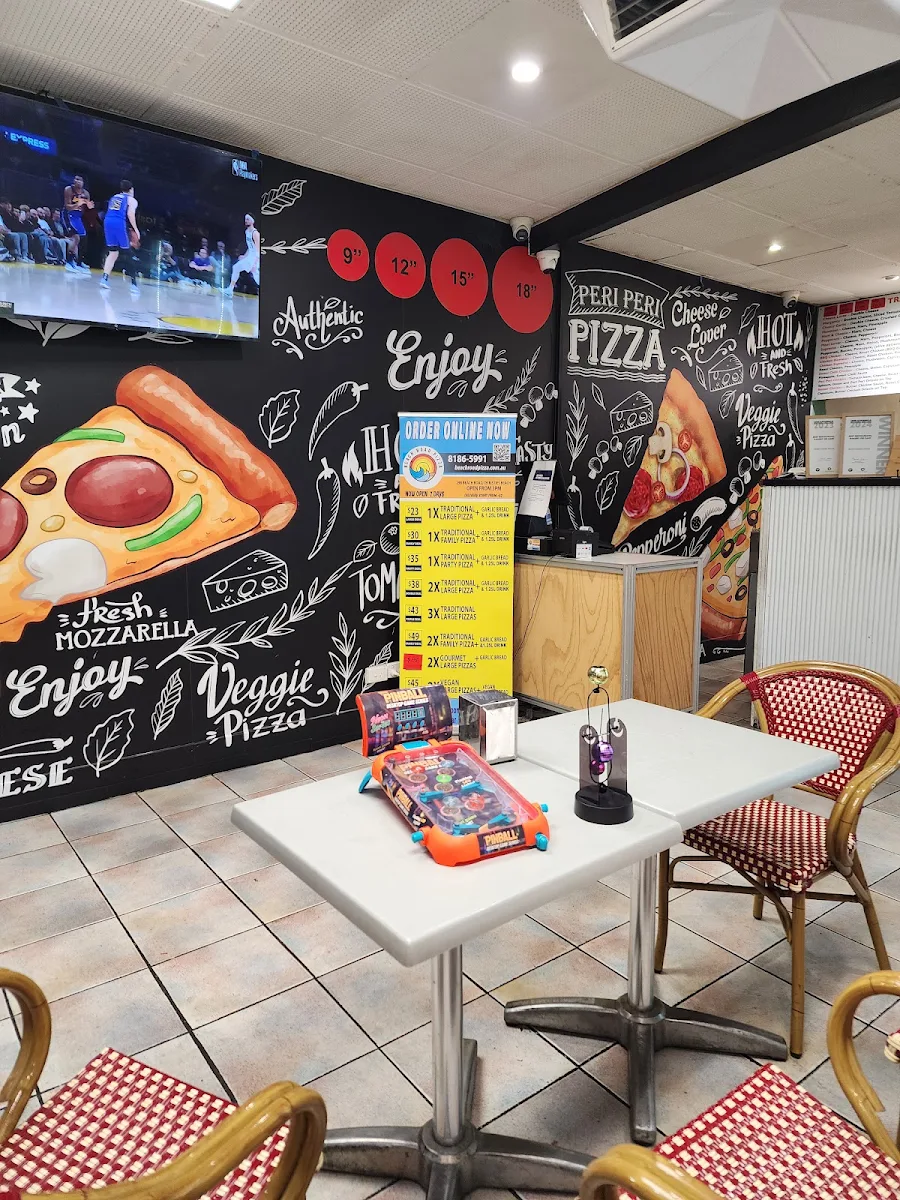Menu, Beach Road Pizza