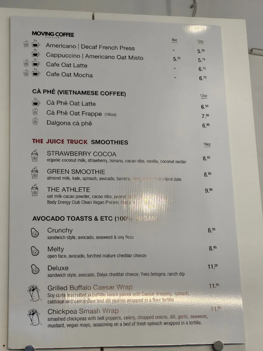 Menu, Whisk Matcha Cafe