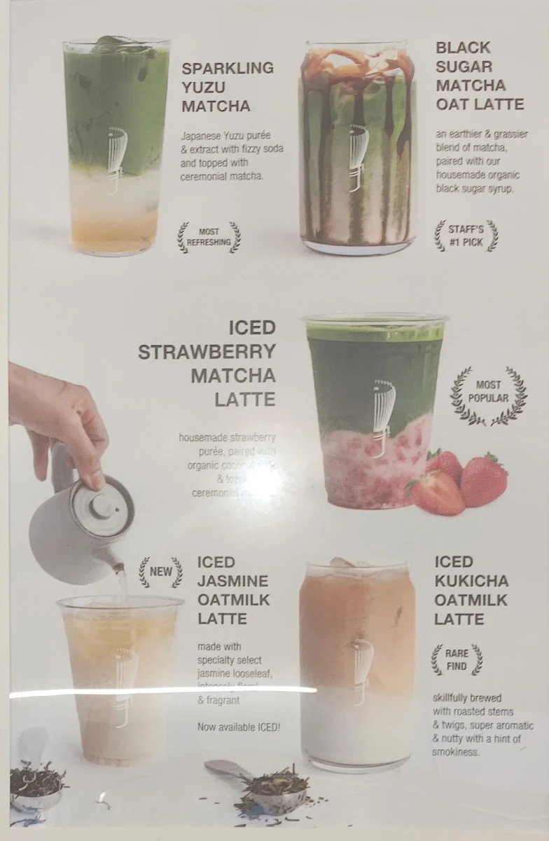 Menu, Whisk Matcha Cafe