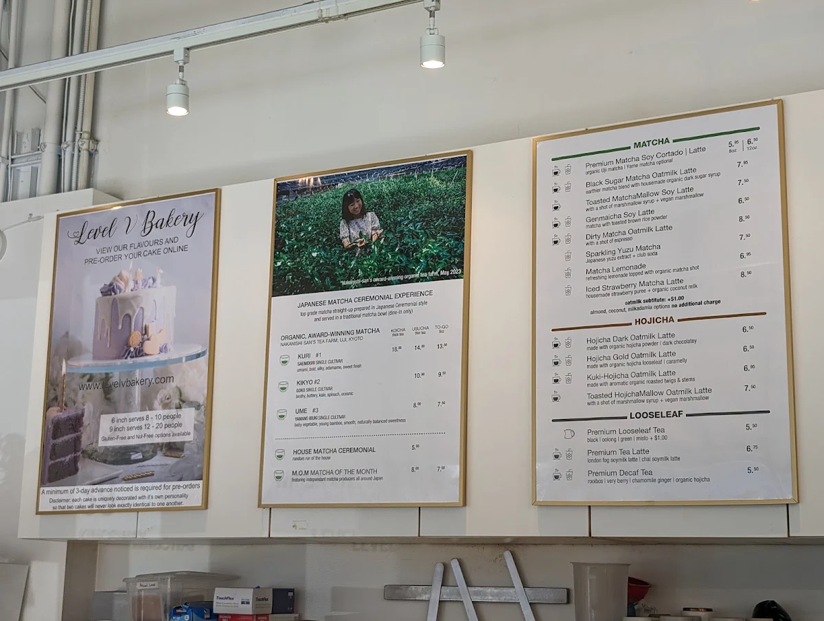Menu, Whisk Matcha Cafe