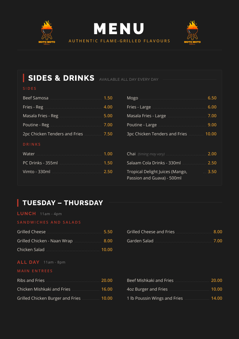 Menu photo 1