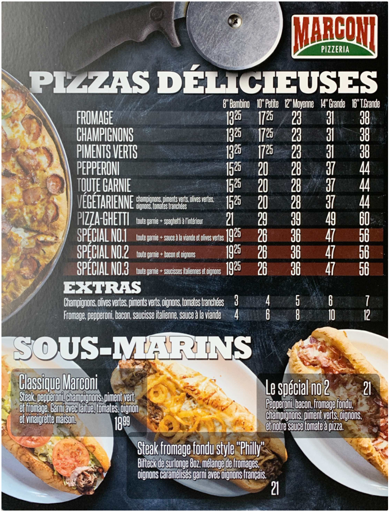 Menu photo 1