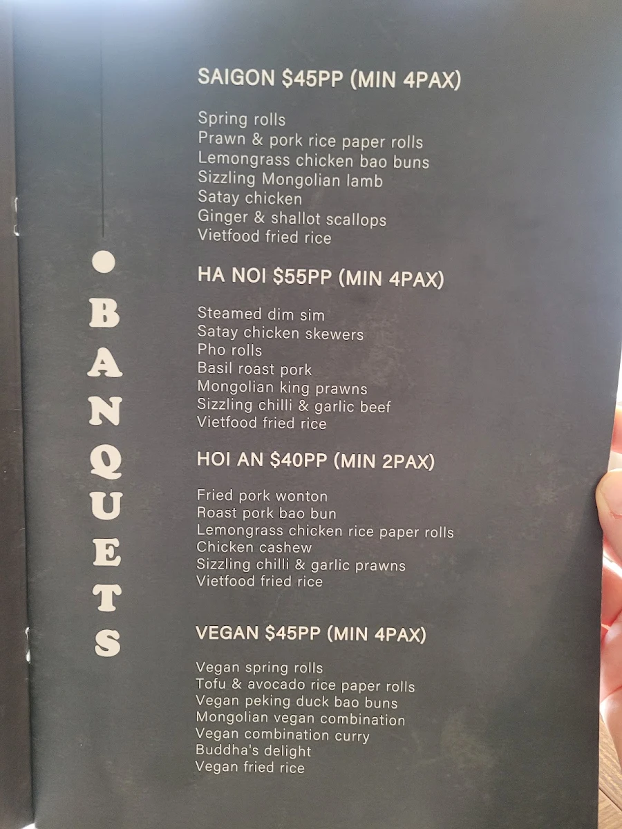 Menu, VIETFOOD SPRINGWOOD