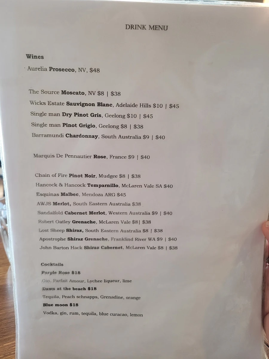 Menu, VIETFOOD SPRINGWOOD