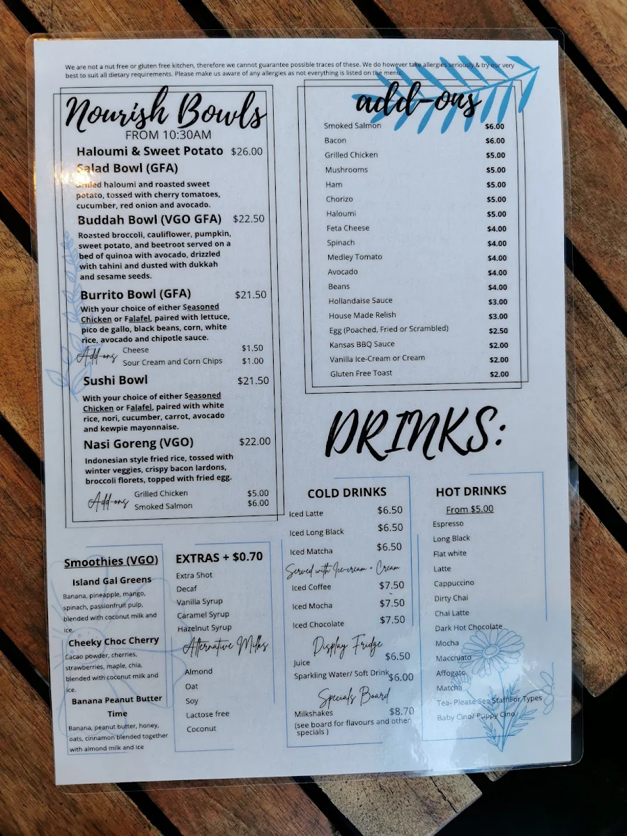 Menu, The Happy Wife