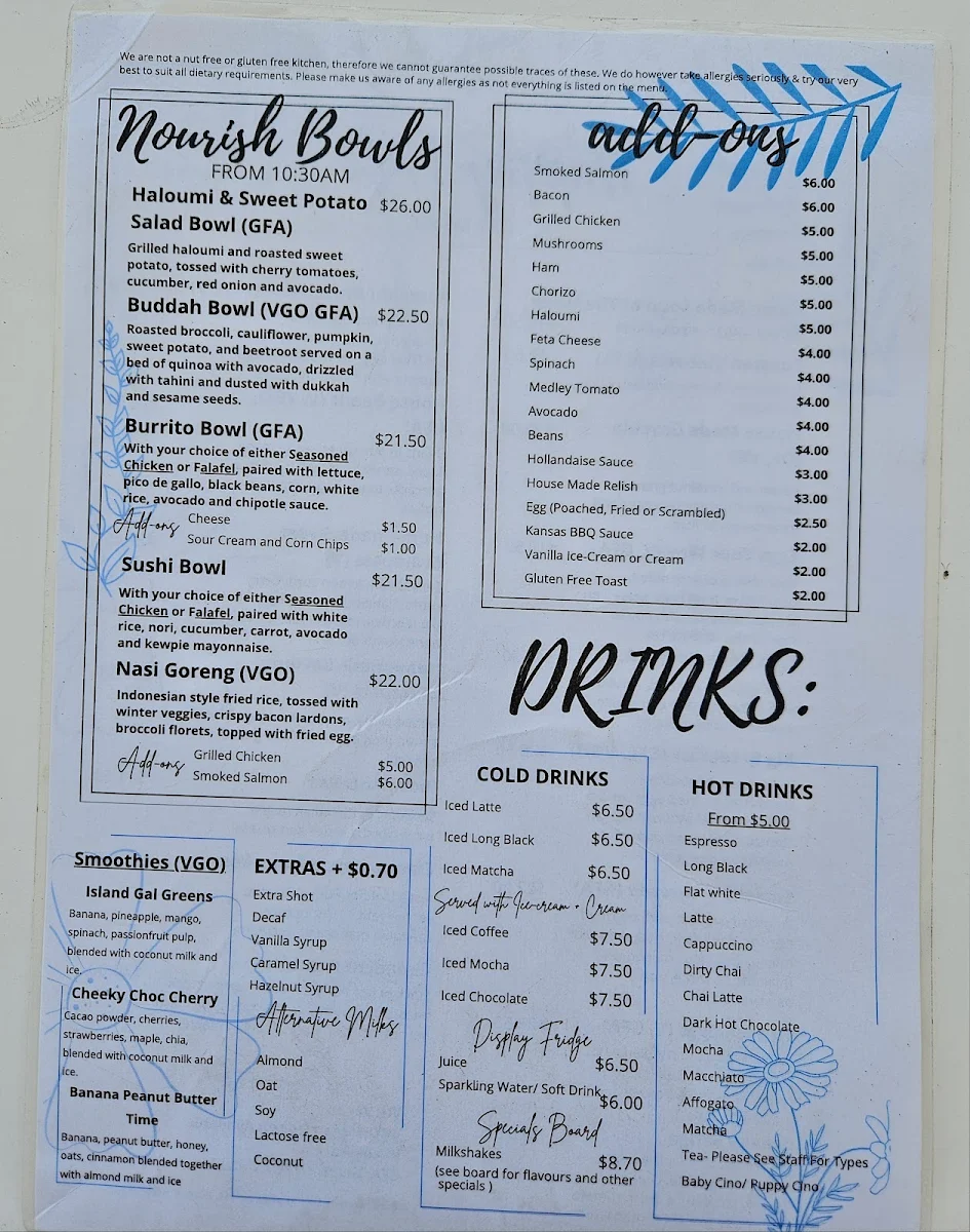 Menu, The Happy Wife