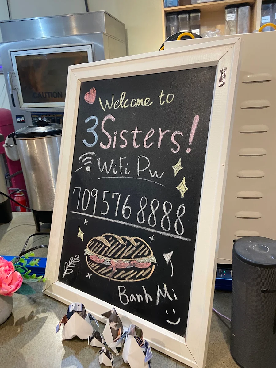 Menu, 3 Sisters Vietnamese Subs