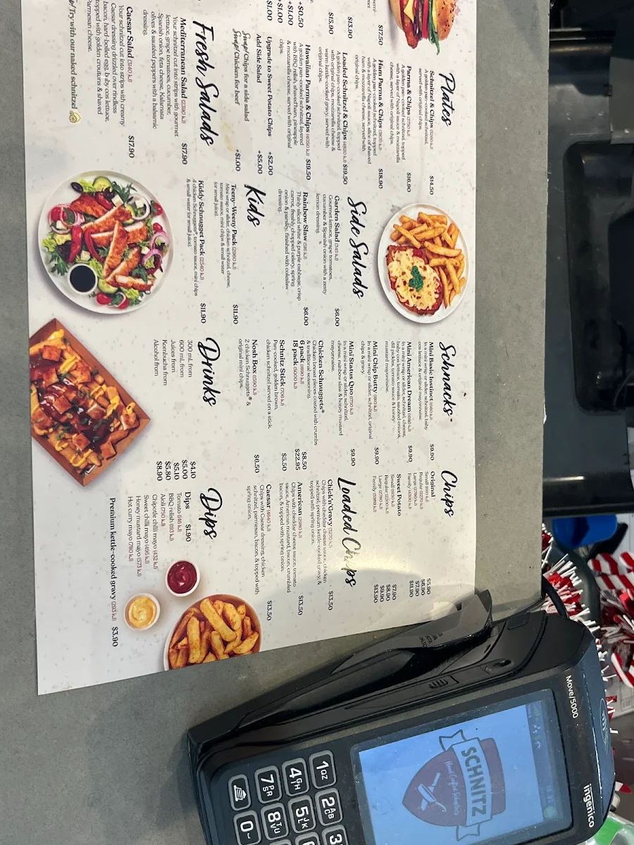 Menu, Schnitz Barkly Square