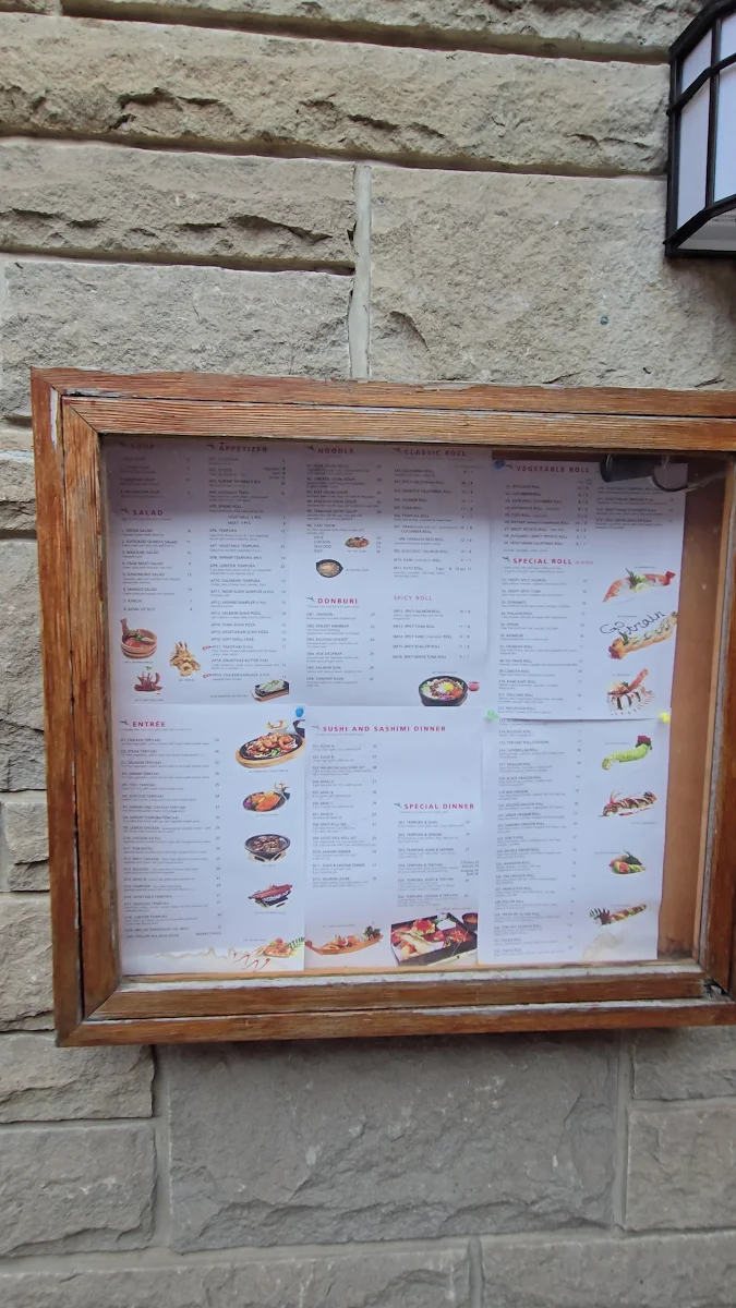 Menu, Mikado Japanese Restaurant