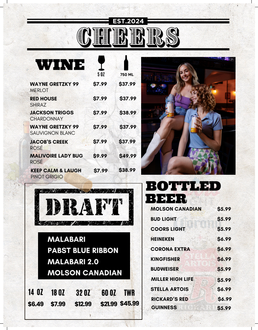 Menu, Malabari Bistro
