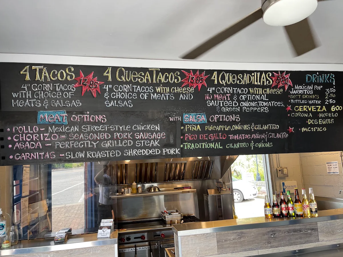 Menu, Tacos del Norte
