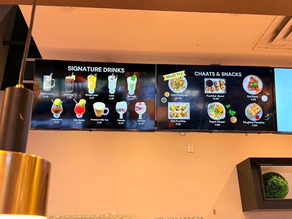 Menu, Premium Sweets