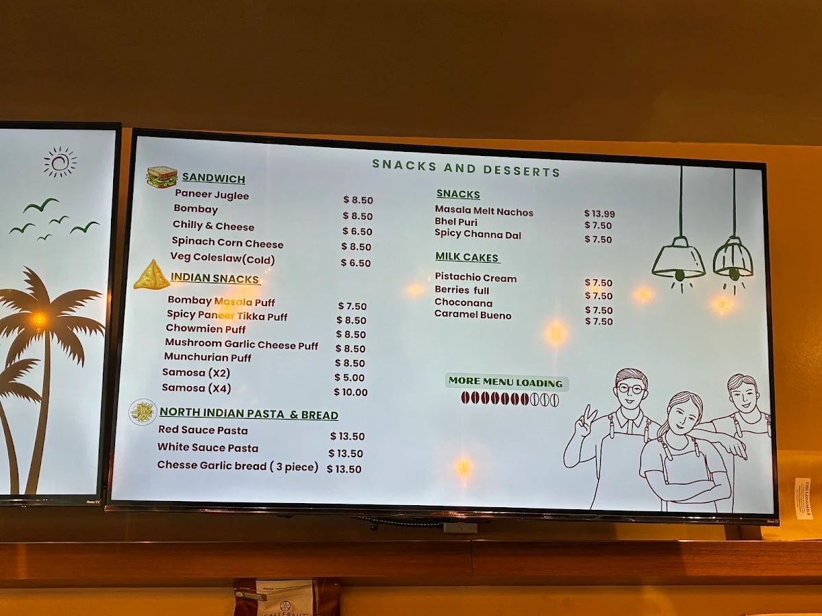 Menu, Cocobella