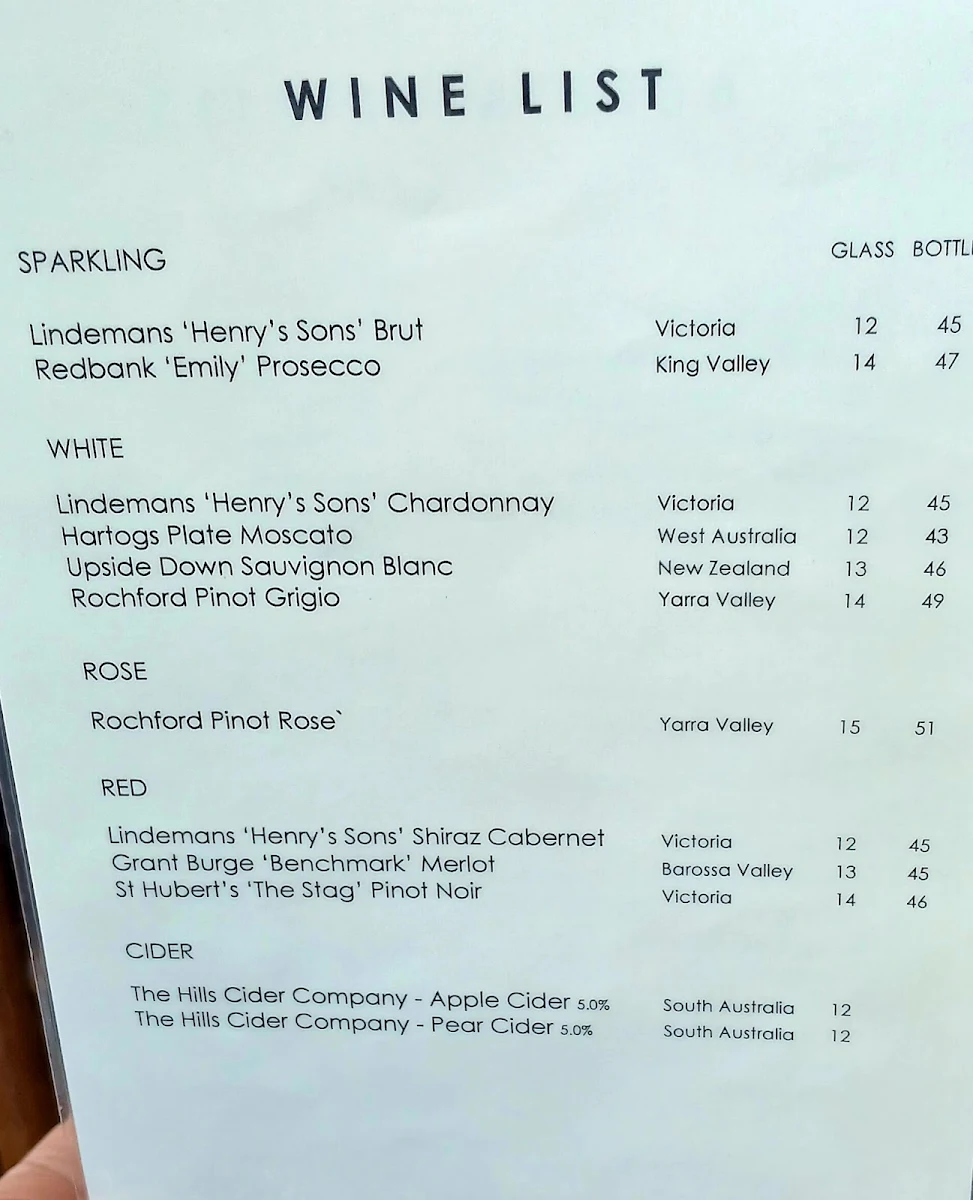 Menu, Fortnums Restaurant & Wedding Venue