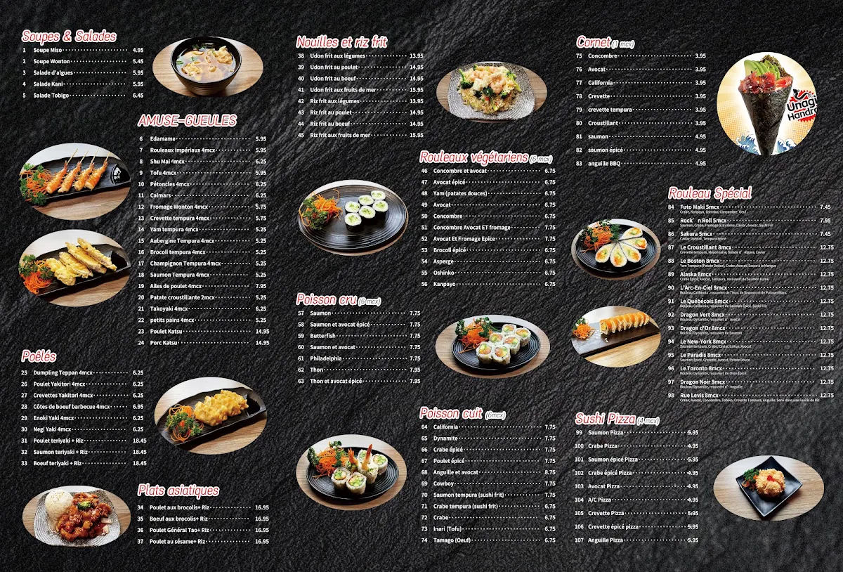 Menu, Shogun Sushi 🍣