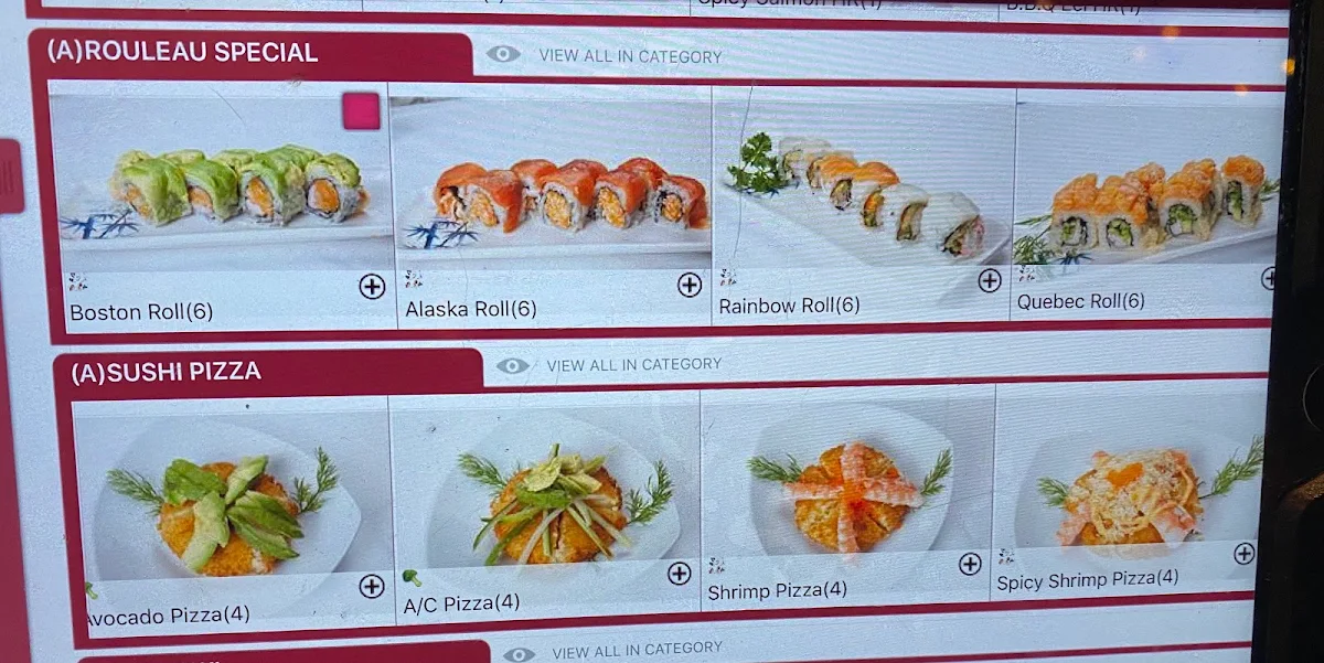 Menu, Shogun Sushi 🍣