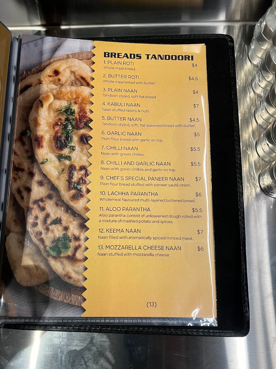 Menu, Spice in the Valley