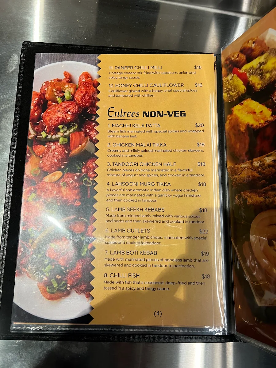Menu, Spice in the Valley