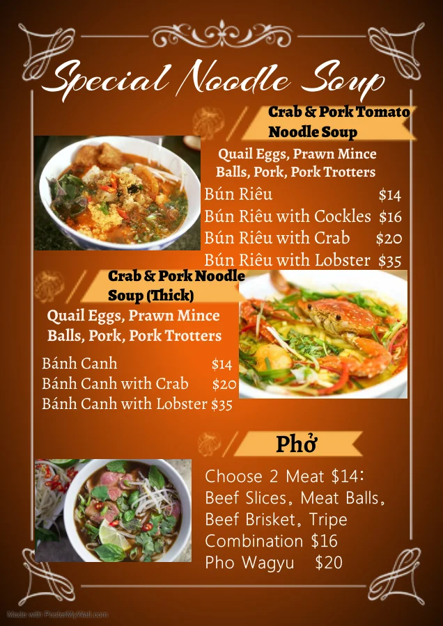 Menu, Next Grill