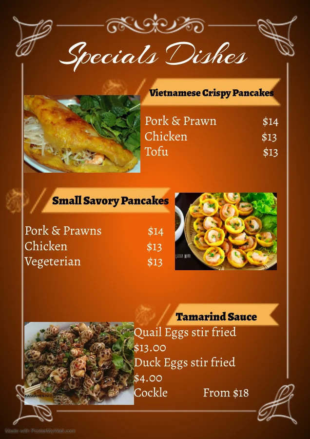 Menu, Next Grill