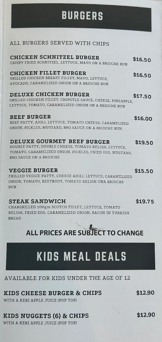 Menu, Bentleigh Free Range Flame Grilled Chicken Plus