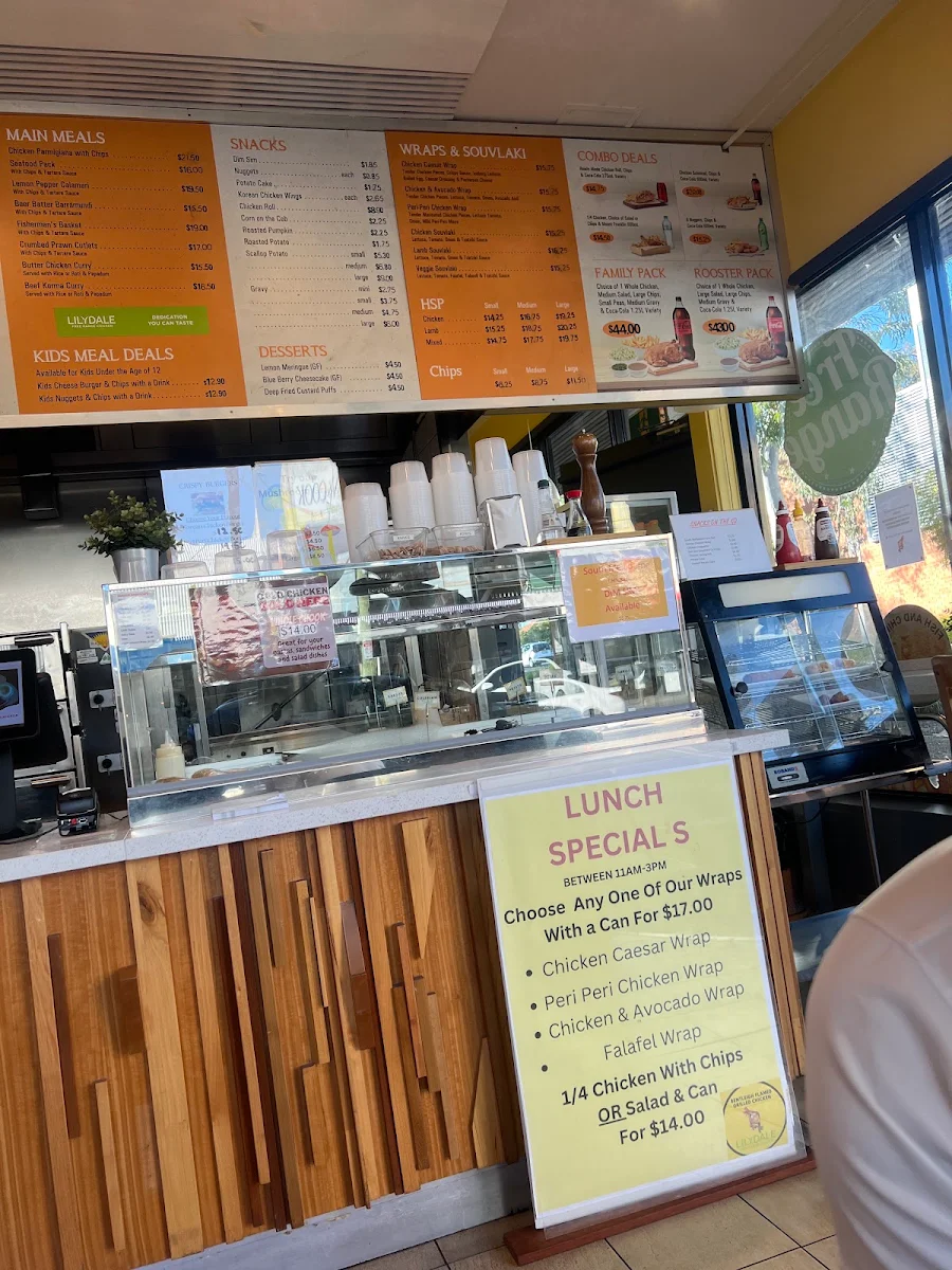 Menu, Bentleigh Free Range Flame Grilled Chicken Plus