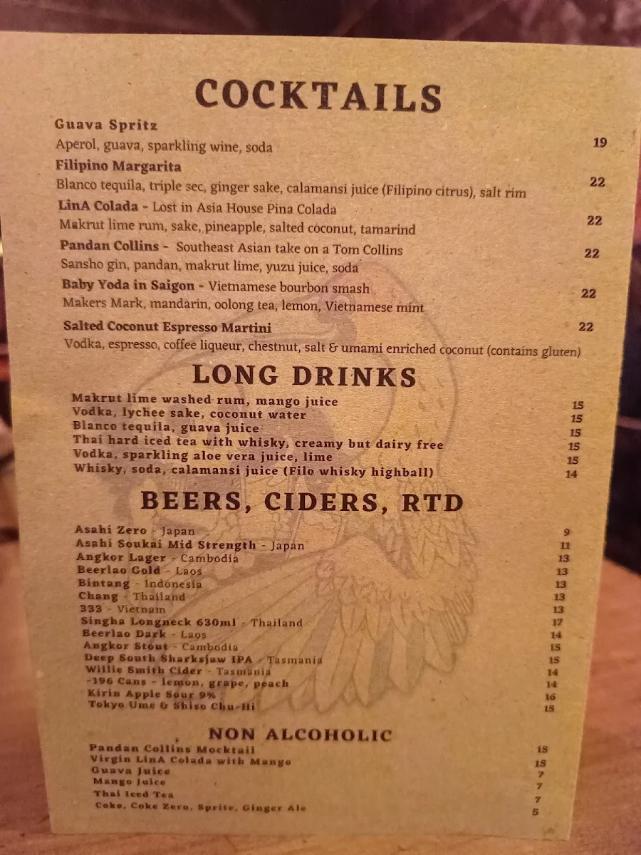 Menu, Lost in Asia