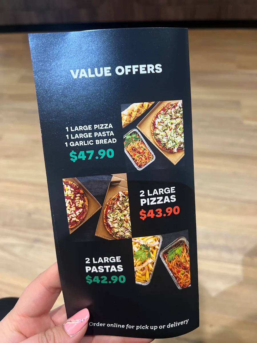 Menu, Town & Country Pizza and Pasta Delacombe