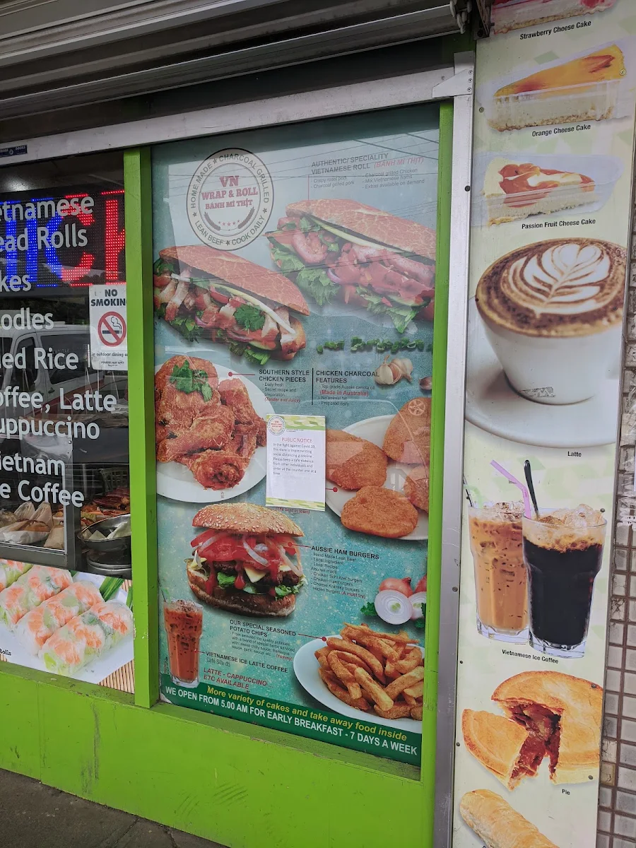 Menu, VN Wrap & Roll - Sunshine North