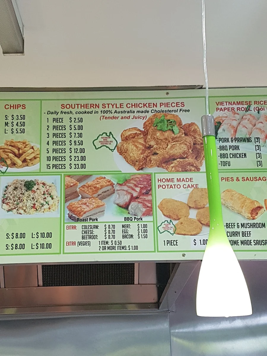 Menu, VN Wrap & Roll - Sunshine North