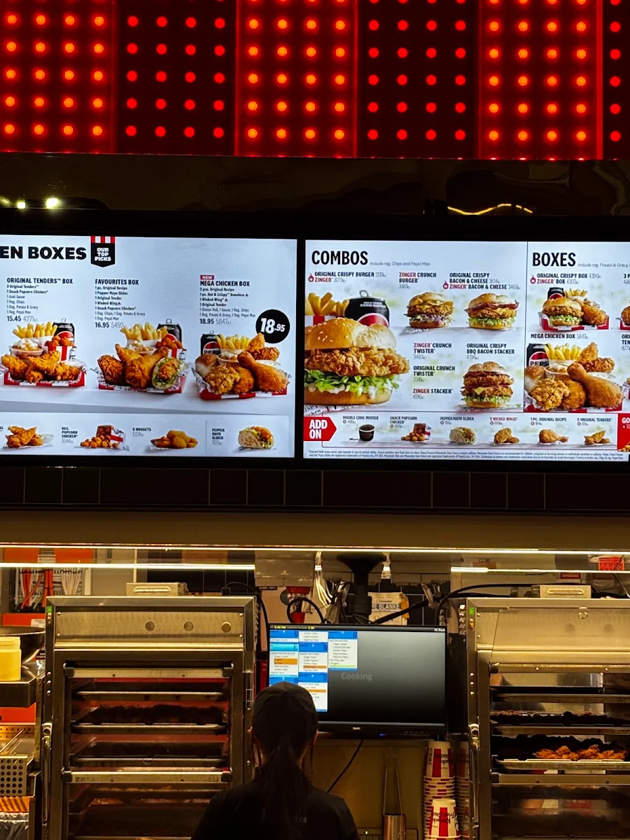 Menu, KFC Sydney International Airport