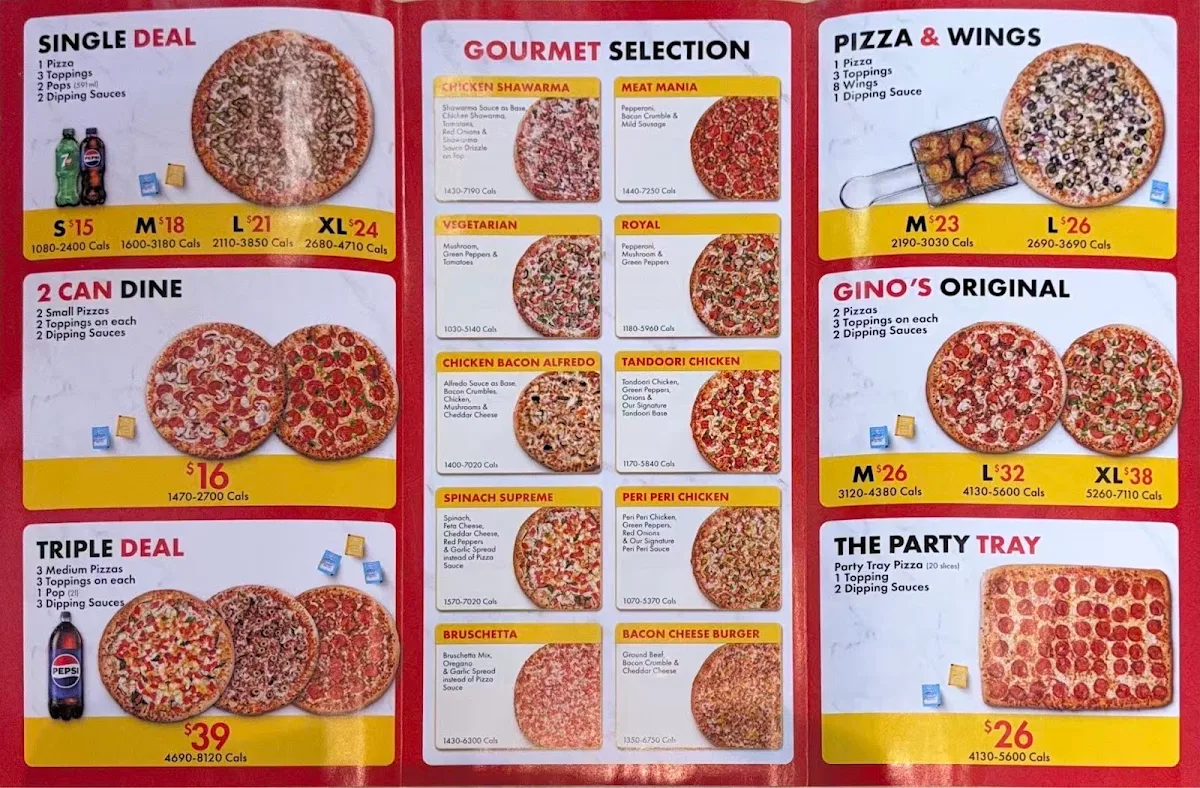 Menu, Wing Machine