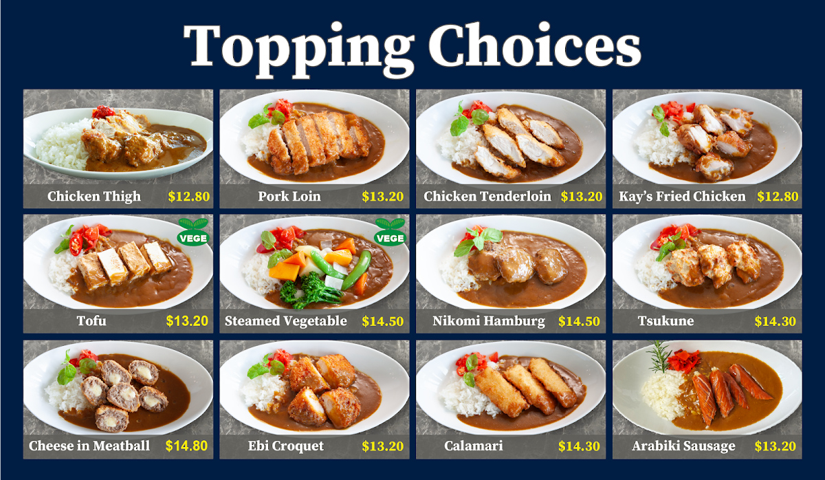 Menu, Hanaichi Sydney Central Plaza