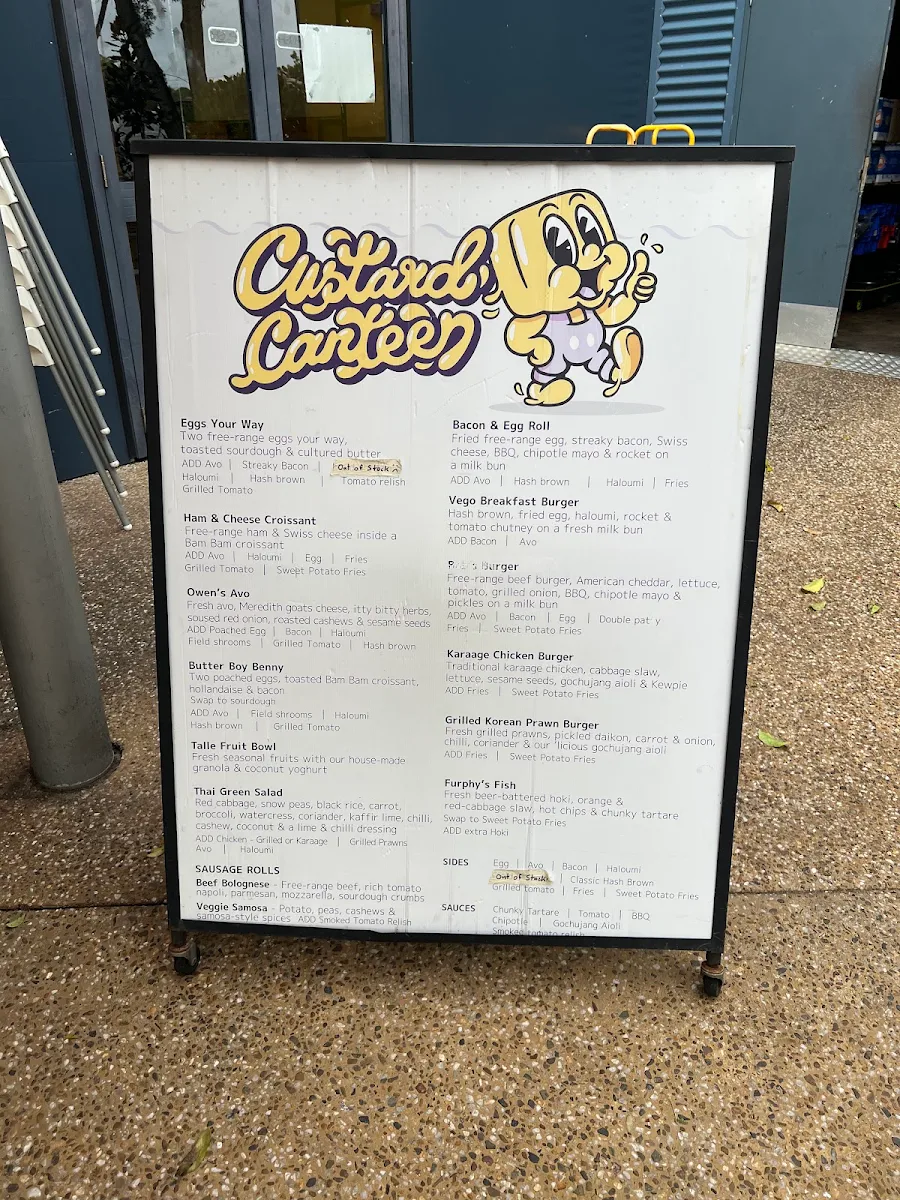 Menu, Custard Canteen