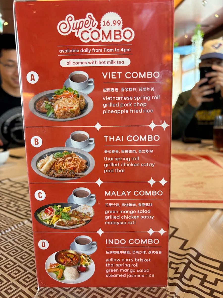 Menu, Saigon Star Restaurant