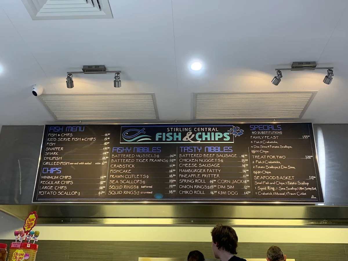 Menu, Koi Japanese Fish & Chips