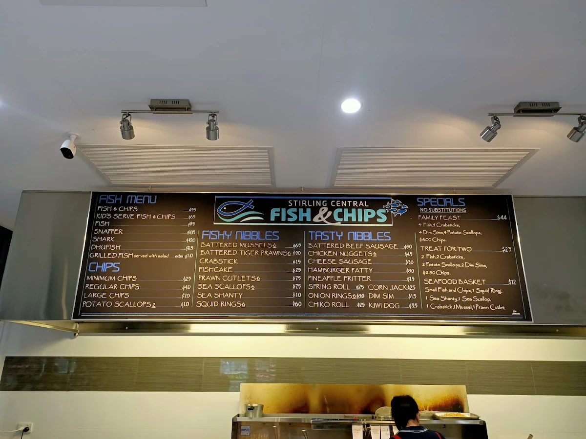 Menu, Koi Japanese Fish & Chips