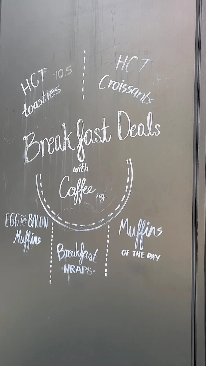 Menu, Sargon Cafe