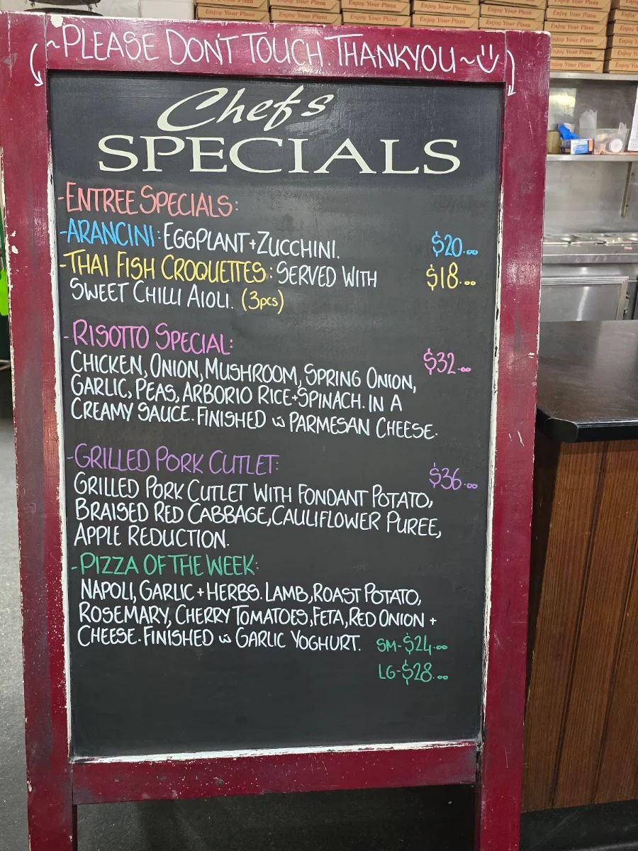Menu, Criterion Hotel