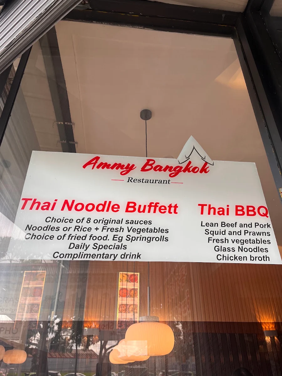 Menu, Ammy Bangkok Restaurant