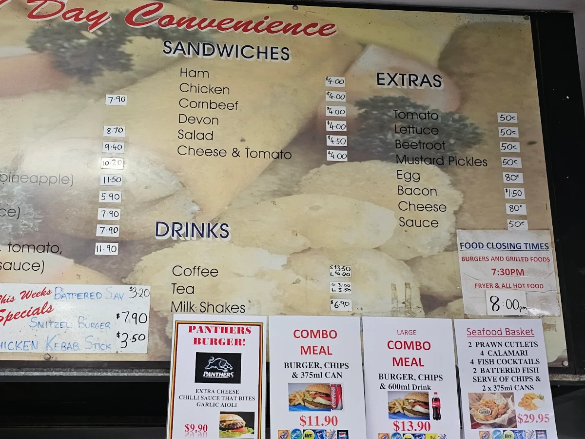Menu, Hallani's