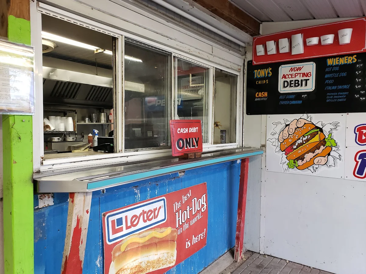 Menu, Tony's Chip Wagon