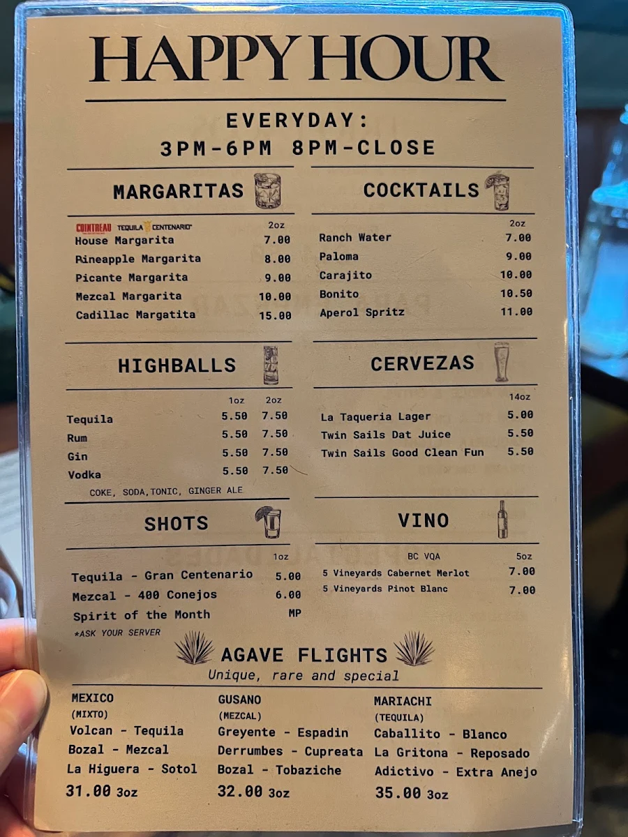 Menu, COMEDOR By La Taqueria Pinche Taco Shop